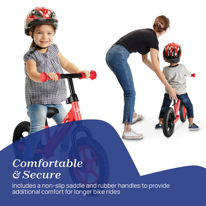 Chicco Red Bullet Toddler Balance Bike 2 to 5 Years Old, No Pedal Walking Girls and Boys Bike. Ideal First Bike, Birthday Gift and Outdoor Toy