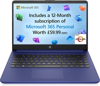 HP 14" Laptop, Intel Core i3-1215U Processor, 8 GB RAM, 256 GB SSD, Intel UHD Graphics, FHD Display, Up to 8hrs battery, Win 11, Dual Speakers, Natural Silver, 14s-dq5003sa