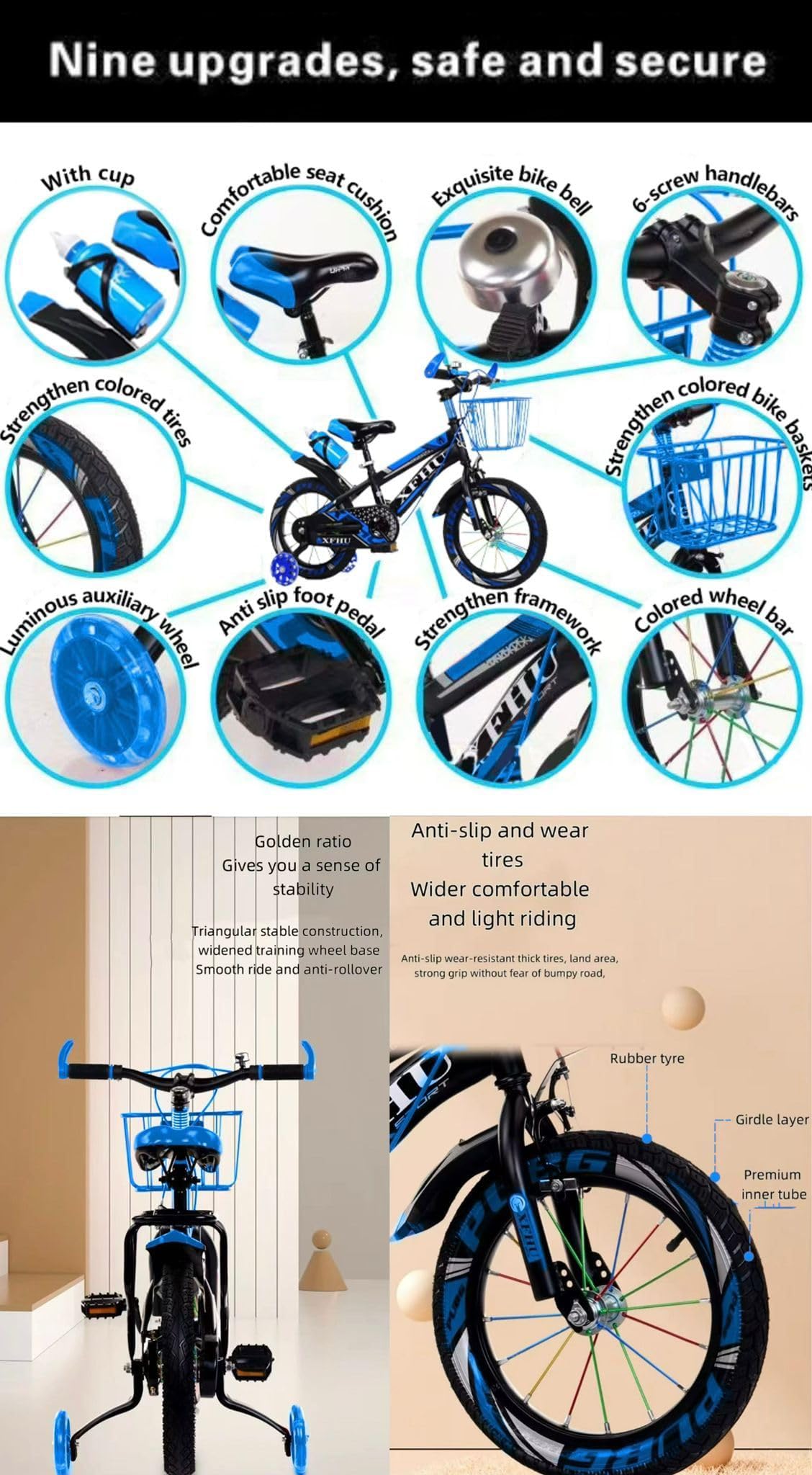 Kids Bike, Boys Bike, Raleigh, Tourer, Bicycle, Cycling, Boys Cycle, 12" 14" 16" 18" 20" Road Bike, Children’s Bicycle, Child Bike, Adjustable Sport Bike 2-12 Years Old, Stabilisers New!