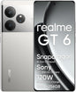realme GT6 Smartphone, 5G Cellphone 12+256GB, Snapdragon 8s Gen 3, 6000nit Ultra Bright Display, 50MP+50MP+8MP Camera, Phone, Massive 5500mAh Battery, Fluid Silver, With Adapter