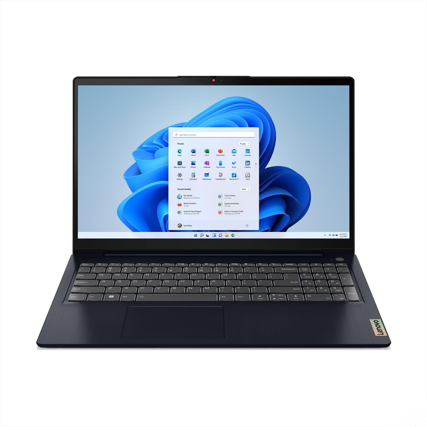 Lenovo IdeaPad Slim 3 | 14 inch Full HD Laptop | Intel N100 | 4GB RAM | 128GB SSD | Windows 11 Home in S mode | Microsoft 365 Personal | Abyss Blue