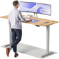 Height-Adjustable Desk 180 x 80cm - Standing Desk - Integrated USB/USB-C - 3 Memory Presets - Dual Motor Electric Touchscreen Stand Up Table - Great Gift for Smart Home Solutions