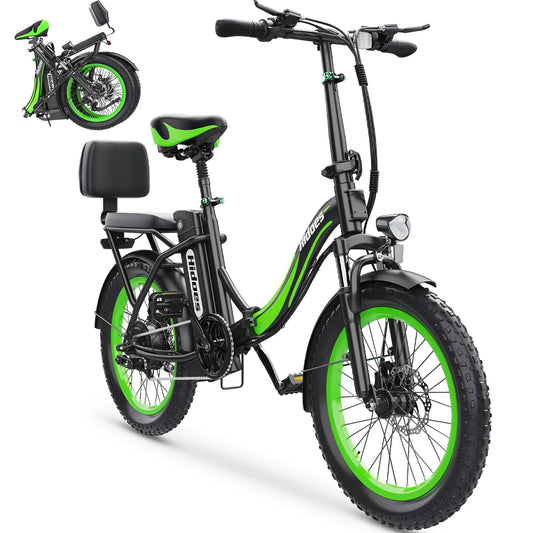 iENYRID E-bike Electric Bike for Adults,13Ah/17Ah Battery 30-90Km Range,250W Motor Hidoes E Bike for Men Women Electric Urban Bike Adults,20"/27.5" Fat Tire Electric Bike 7-Speed
