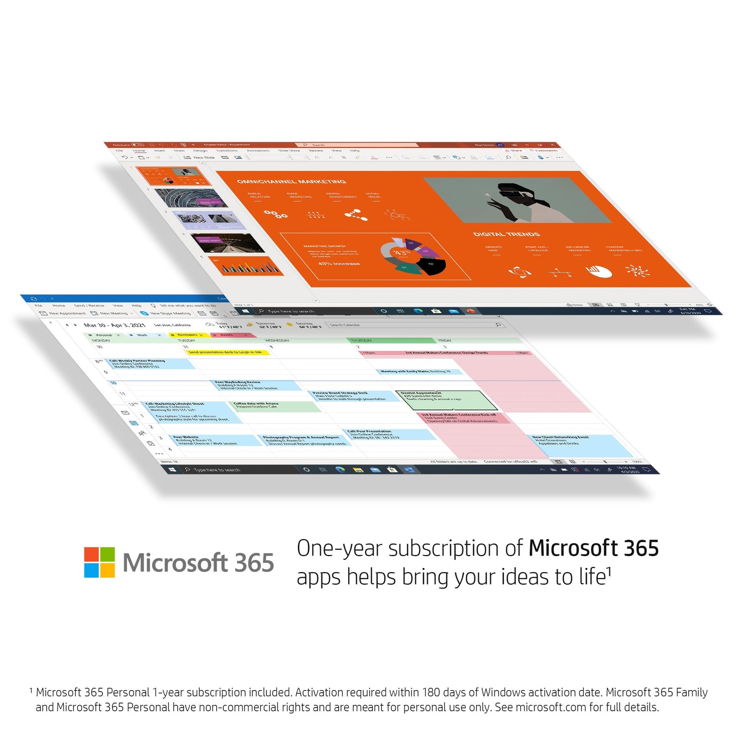 HP 14" Laptop, Intel Core i3-1215U Processor, 8 GB RAM, 256 GB SSD, Intel UHD Graphics, FHD Display, Up to 8hrs battery, Win 11, Dual Speakers, Natural Silver, 14s-dq5003sa