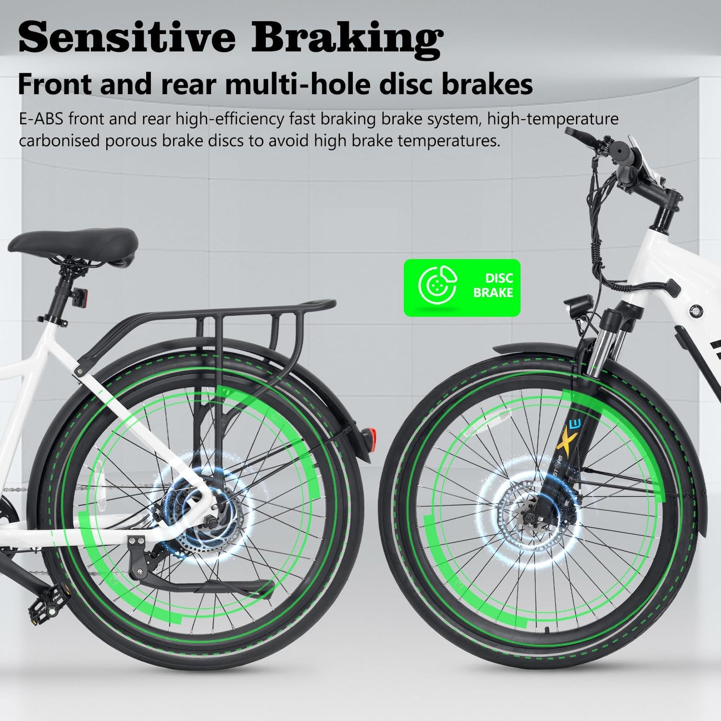 iENYRID E-bike Electric Bike for Adults,13Ah/17Ah Battery 30-90Km Range,250W Motor Hidoes E Bike for Men Women Electric Urban Bike Adults,20"/27.5" Fat Tire Electric Bike 7-Speed