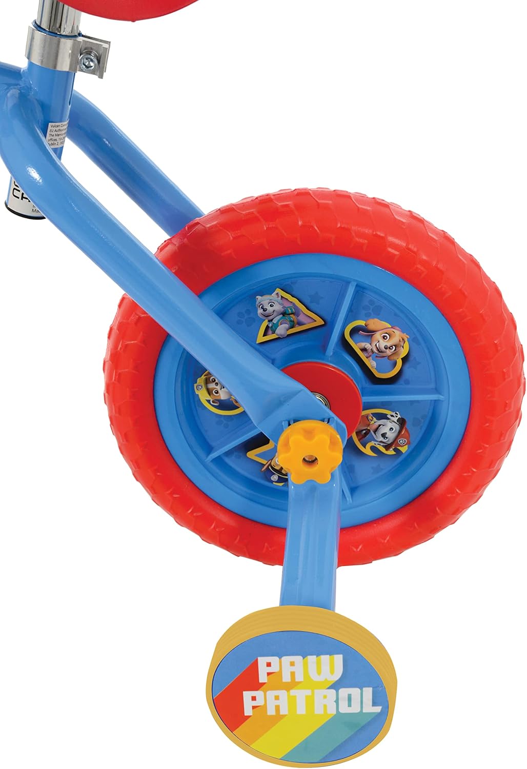 Paw Patrol 2-in-1 Training Bike - 10 Inch, Officially Licensed, Vibrant Decals, Sturdy Frame, Adjustable Seat and Handlebars - Perfect for Paw Patrol Fans - Ages 2+