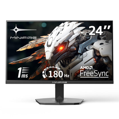 24 inch Curved Gaming Monitor 180Hz, 1ms, 130% sRGB, With Speakers, HDR, FreeSync, 300cd/m², VA, FHD 1080P, Frameless, HDMI1.4 DP1.2 Ports (MFG24C1 HDMI included)