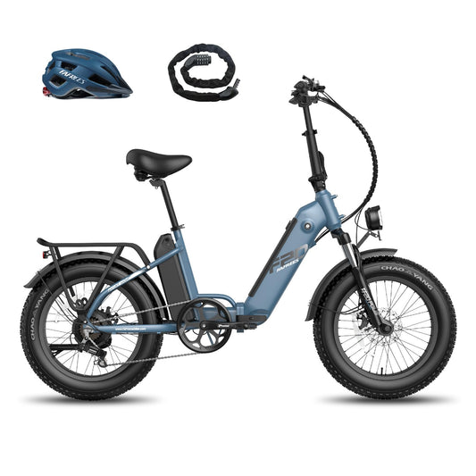 Fafrees FF20 Polar Folding Electric Bike, 998Wh Dual Battery, 140km Range, 20x4.0 INCHES Fat Tyres, Pedal Assist EBike for Audlts
