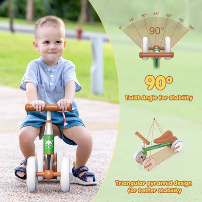 WINGBABE Baby Balance Bike for 1-2 Years Old Boys Girls,Toddler Balance Bike Ride on Toys for 10-24 Months Baby with Adjustable Seat, First bike for 1-2 Year Old Gifts