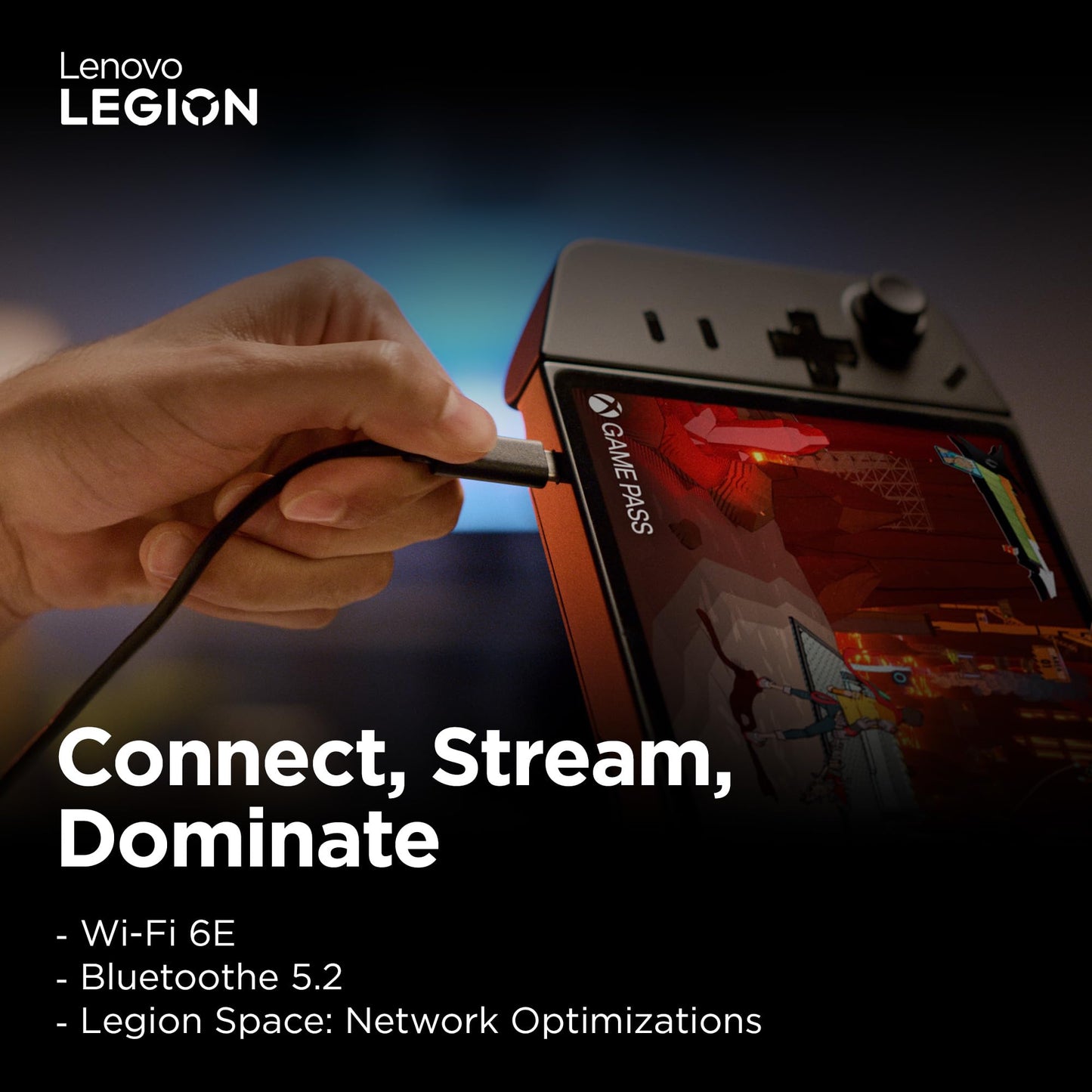 Lenovo Legion Go Handheld Gaming Console | 8.8 inch 2K Display | Detachable Controllers | AMD Ryzen Z1 Extreme | 16GB RAM | 512GB SSD | Windows 11 Home | 3 Months Xbox Games Pass