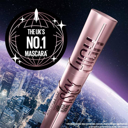 Maybelline New York Lash Sensational Sky High Mascara, Volumising & Lengthening, Washable Flake-Free Formula: Black + Plum Twilight + Space Diamond (Trio Bundle)