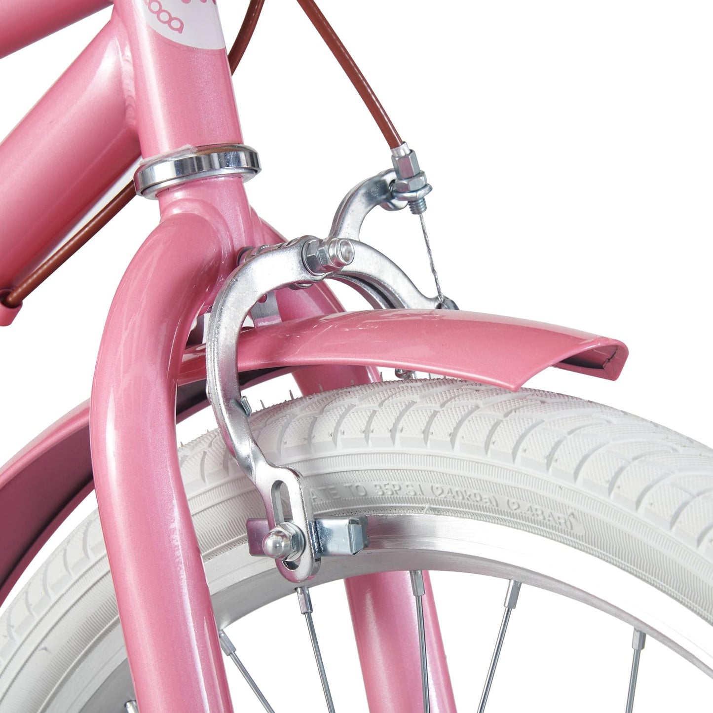 BSTSEL Kids Bike 16" 18" 20" 22" Pink Girls Children Bicycle with Basket, Silent Stabilizers Training Wheels and Double Brakes Ages 5-14 Years Old Children Bike 16-22 inch Bike Gift