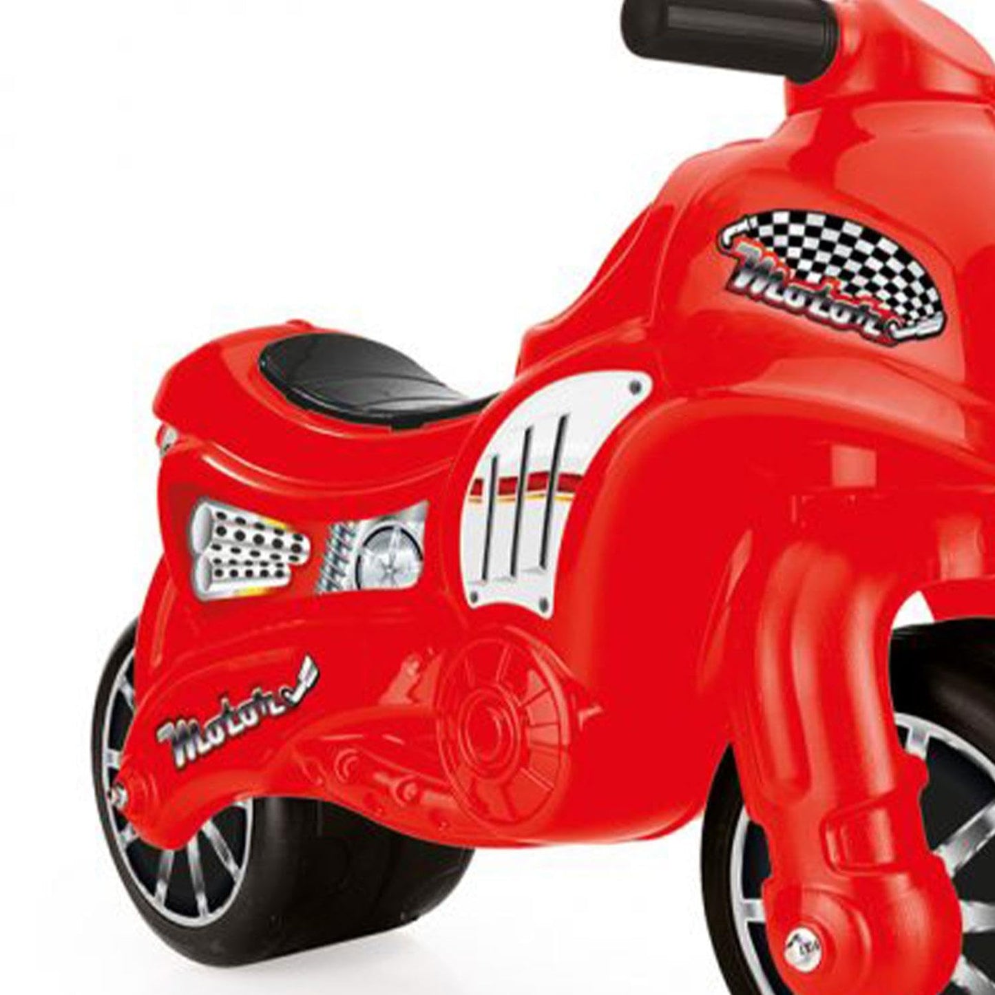 Dolu Toddler Push Powered Motorcycle Indoor and Outdoor Ride On Balance Kids Play Toy Bike with Handlebars and 2 Large Rubber Wheels, 70 x 26.5 x 49 cm; 3 Kilograms, wheel size: ‎12 Inches, Red