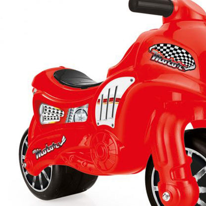 Dolu Toddler Push Powered Motorcycle Indoor and Outdoor Ride On Balance Kids Play Toy Bike with Handlebars and 2 Large Rubber Wheels, 70 x 26.5 x 49 cm; 3 Kilograms, wheel size: ‎12 Inches, Red