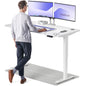 Height-Adjustable Desk 180 x 80cm - Standing Desk - Integrated USB/USB-C - 3 Memory Presets - Dual Motor Electric Touchscreen Stand Up Table - Great Gift for Smart Home Solutions