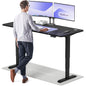 Height-Adjustable Desk 180 x 80cm - Standing Desk - Integrated USB/USB-C - 3 Memory Presets - Dual Motor Electric Touchscreen Stand Up Table - Great Gift for Smart Home Solutions