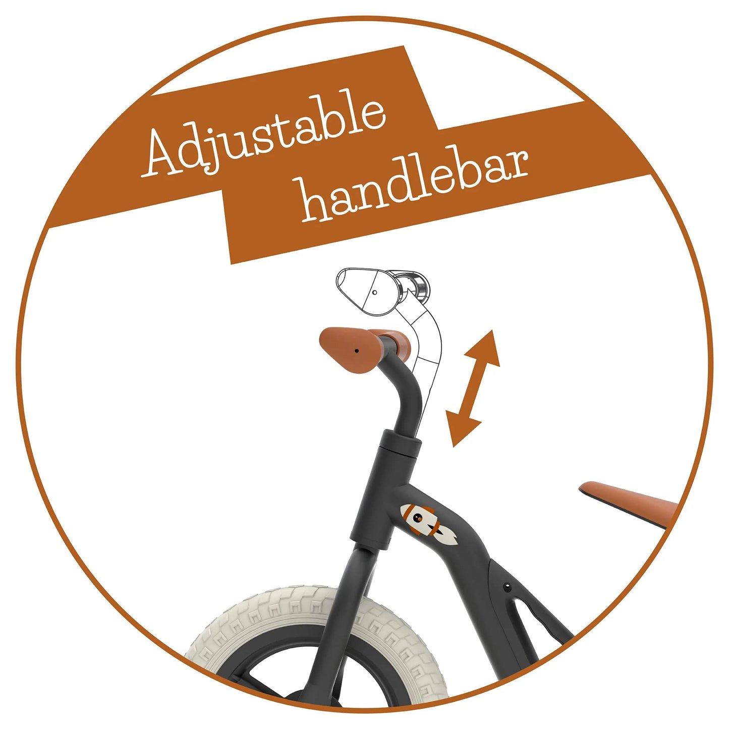 Chillafish Lightweight Kids' Balance Bike - Silver | Adjustable Seat & Handlebar Balance Bike with Puncture-Proof Wheels, a Carry Handle & Custom Moulded Seat for Toddlers | Ages 18 Months to 4 Years