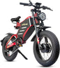 RZOGUWEX Electric Bicycle，20 Inch 160NM Dual Motor Off-Road EBIKE for Adults with 48V 30AH Detachable Lithium Ion Battery, Dual Hydraulic Brake