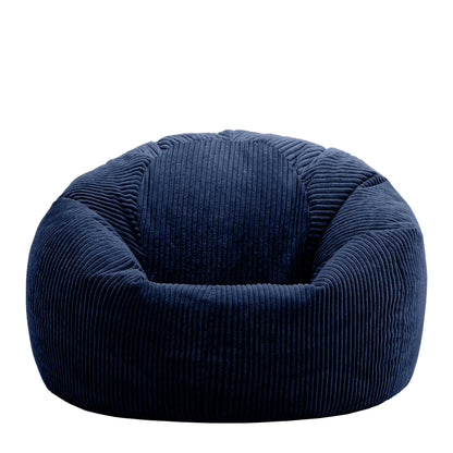 icon Kingston Cord Bean Bag, Beige, Large Adult Bean Bag Chair with Filling Included, Comfy Chair, Living Room Furniture, Bedroom Furniture
