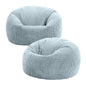 icon Kingston Cord Bean Bag, Beige, Large Adult Bean Bag Chair with Filling Included, Comfy Chair, Living Room Furniture, Bedroom Furniture