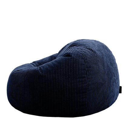 icon Kingston Cord Bean Bag, Beige, Large Adult Bean Bag Chair with Filling Included, Comfy Chair, Living Room Furniture, Bedroom Furniture
