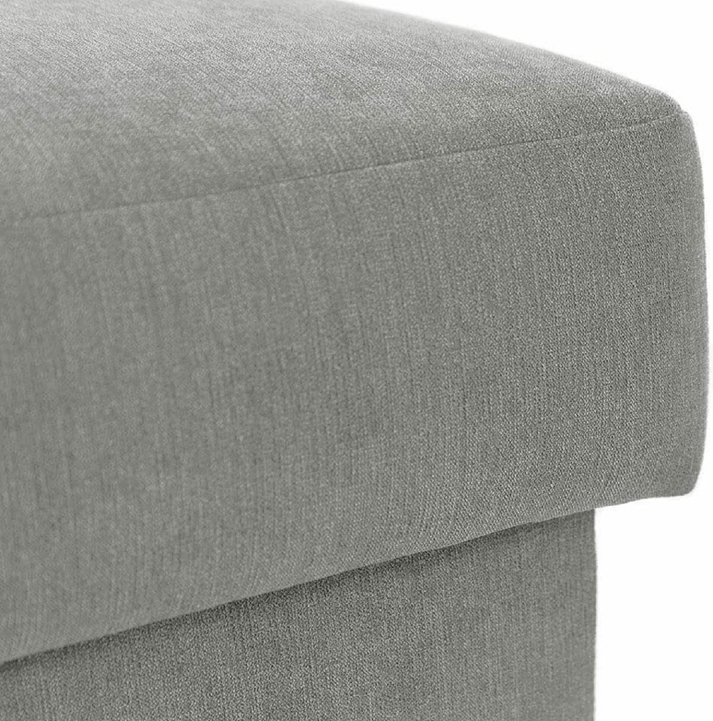 Ashbourne Sofa Bed with Storage | Corner Sofa | Double Sofa Bed | Grey or Grey & Black Fabric | Warranty Included (Left Hand Facing, Grey)