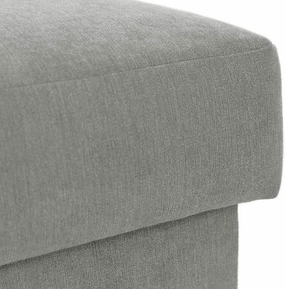 Ashbourne Sofa Bed with Storage | Corner Sofa | Double Sofa Bed | Grey or Grey & Black Fabric | Warranty Included (Left Hand Facing, Grey)