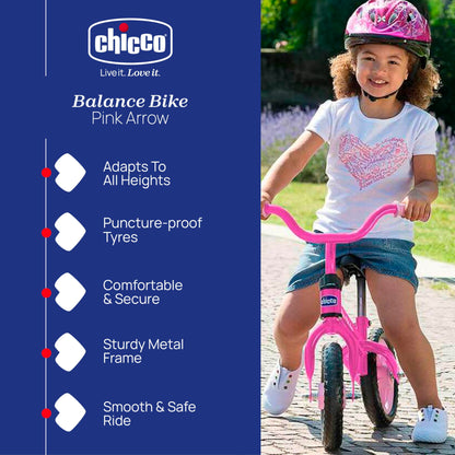 Chicco Red Bullet Toddler Balance Bike 2 to 5 Years Old, No Pedal Walking Girls and Boys Bike. Ideal First Bike, Birthday Gift and Outdoor Toy