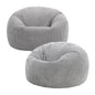 icon Kingston Cord Bean Bag, Beige, Large Adult Bean Bag Chair with Filling Included, Comfy Chair, Living Room Furniture, Bedroom Furniture