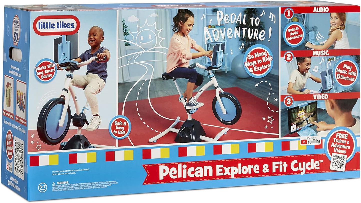 little tikes Pelican Explore and Fit Cycle with Bluetooth, Free Videos, Ages 3-7