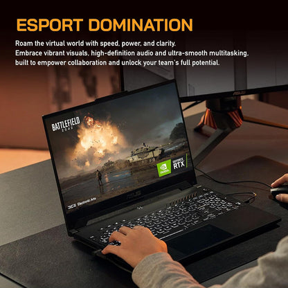 ASUS TUF DASH 15.6" 144Hz Gaming Laptop, Intel 12th Core i7-12650H, 16GB DDR5 RAM, 512GB PCIe SSD, NVIDIA GeForce RTX 3070 Graphics 8GB, Backlit Keyboard, Windows 11, Black, 32GB USB Card