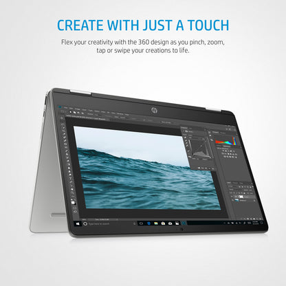 HP Chromebook 14" | Intel Processor N100 Processor| 4 GB RAM | 128 GB Flash Storage | Intel UHD Graphics | HD Display | Up to 12hrs battery | Chrome OS | Dual Speakers | Glacier Silver | 14a-nf0002sa