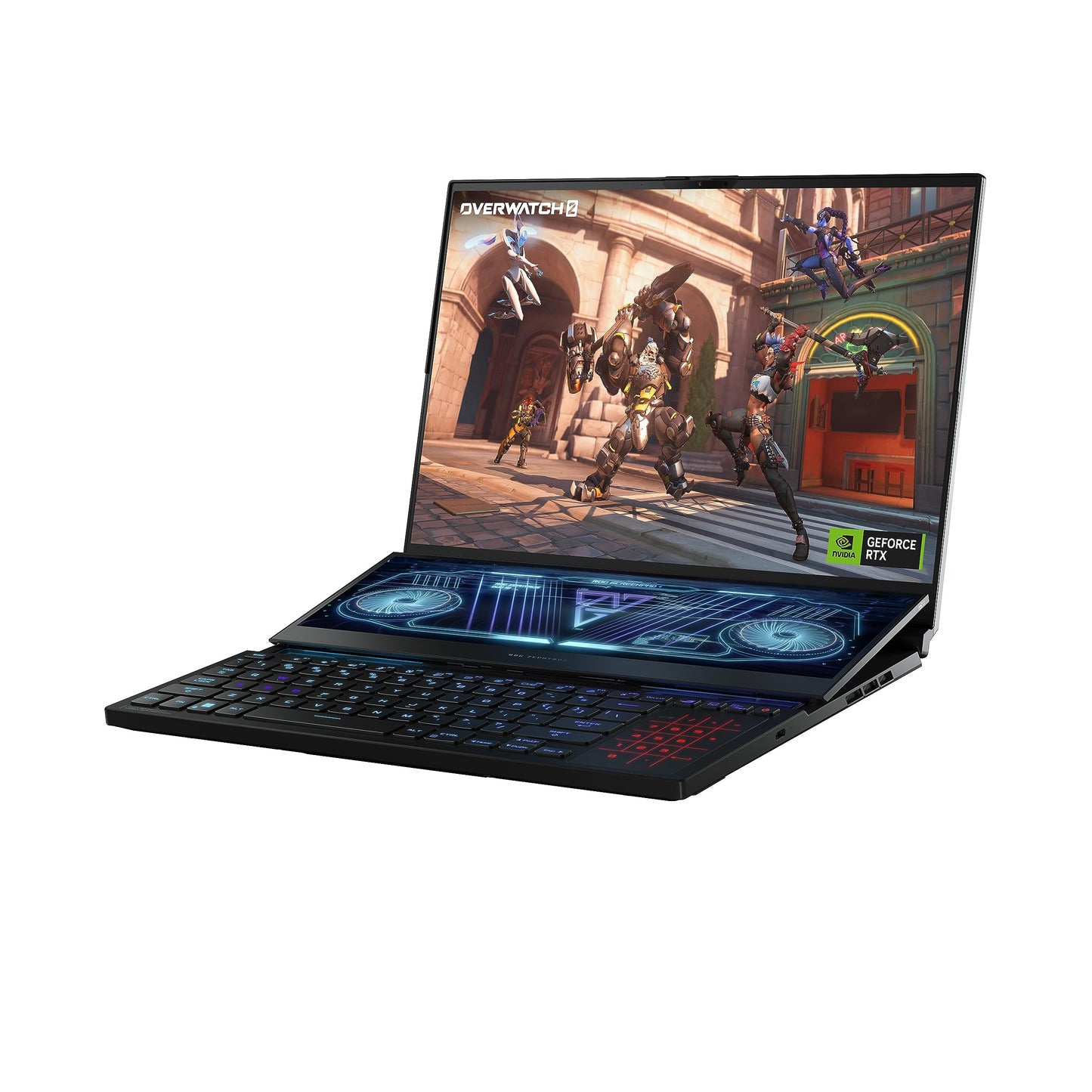 ASUS ROG Zephyrus Duo GX650RW 16" WUXGA 165Hz Dualscreen Gaming Laptop (AMD Ryzen R7-6800H, Nvidia GeForce RTX 3070Ti, 16GB RAM, 2TB SSD, Windows 11), Black