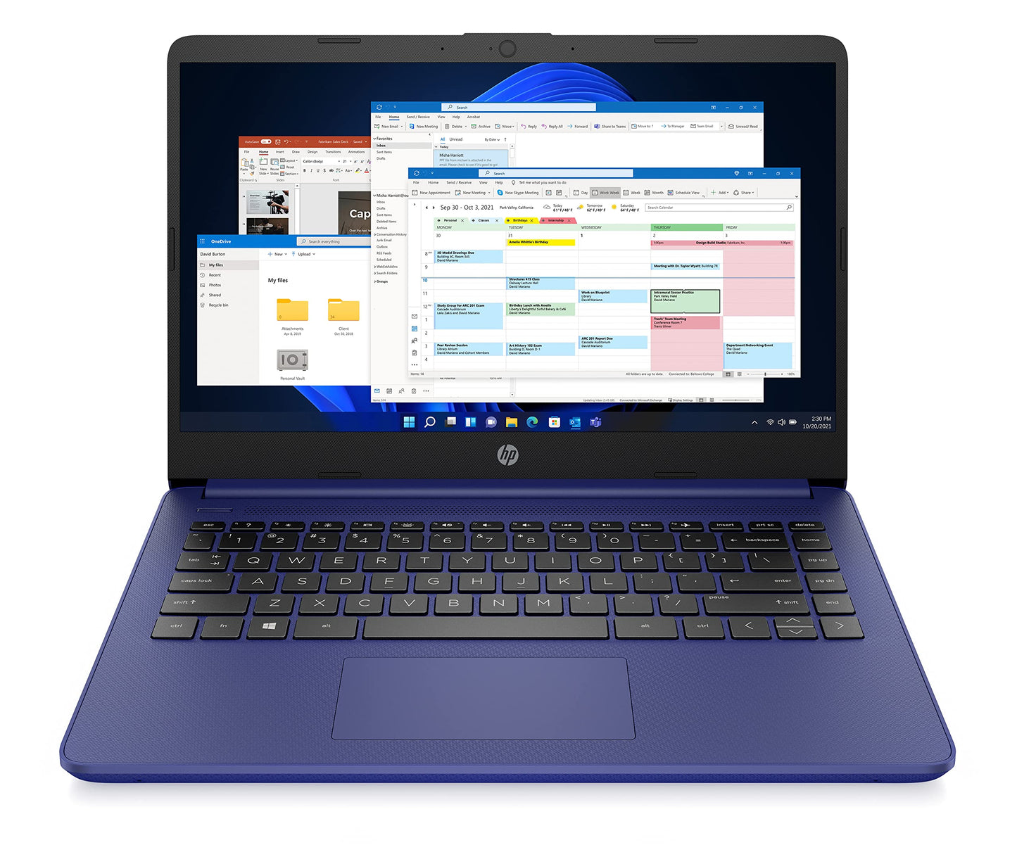 HP 14" Laptop, Intel Core i3-1215U Processor, 8 GB RAM, 256 GB SSD, Intel UHD Graphics, FHD Display, Up to 8hrs battery, Win 11, Dual Speakers, Natural Silver, 14s-dq5003sa