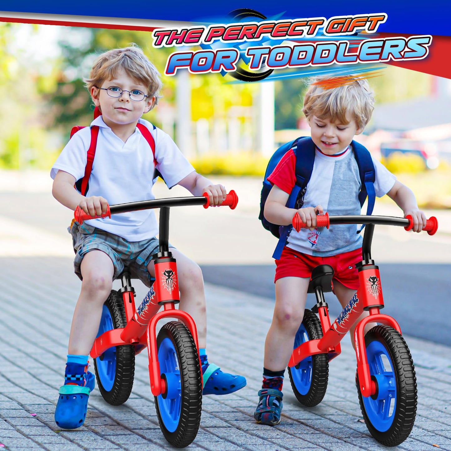 Braxel 12" Kids' Balance Bikes for 2 3 4 5 Year Old, Lightweight Magnesium Alloy No Pedal Balance Bike Training Bicycle 1-5 Year Old Boys First Bike Toddler Toys for 2 3 4 5 6 Year Old Boys