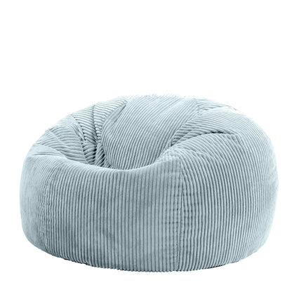 icon Kingston Cord Bean Bag, Beige, Large Adult Bean Bag Chair with Filling Included, Comfy Chair, Living Room Furniture, Bedroom Furniture