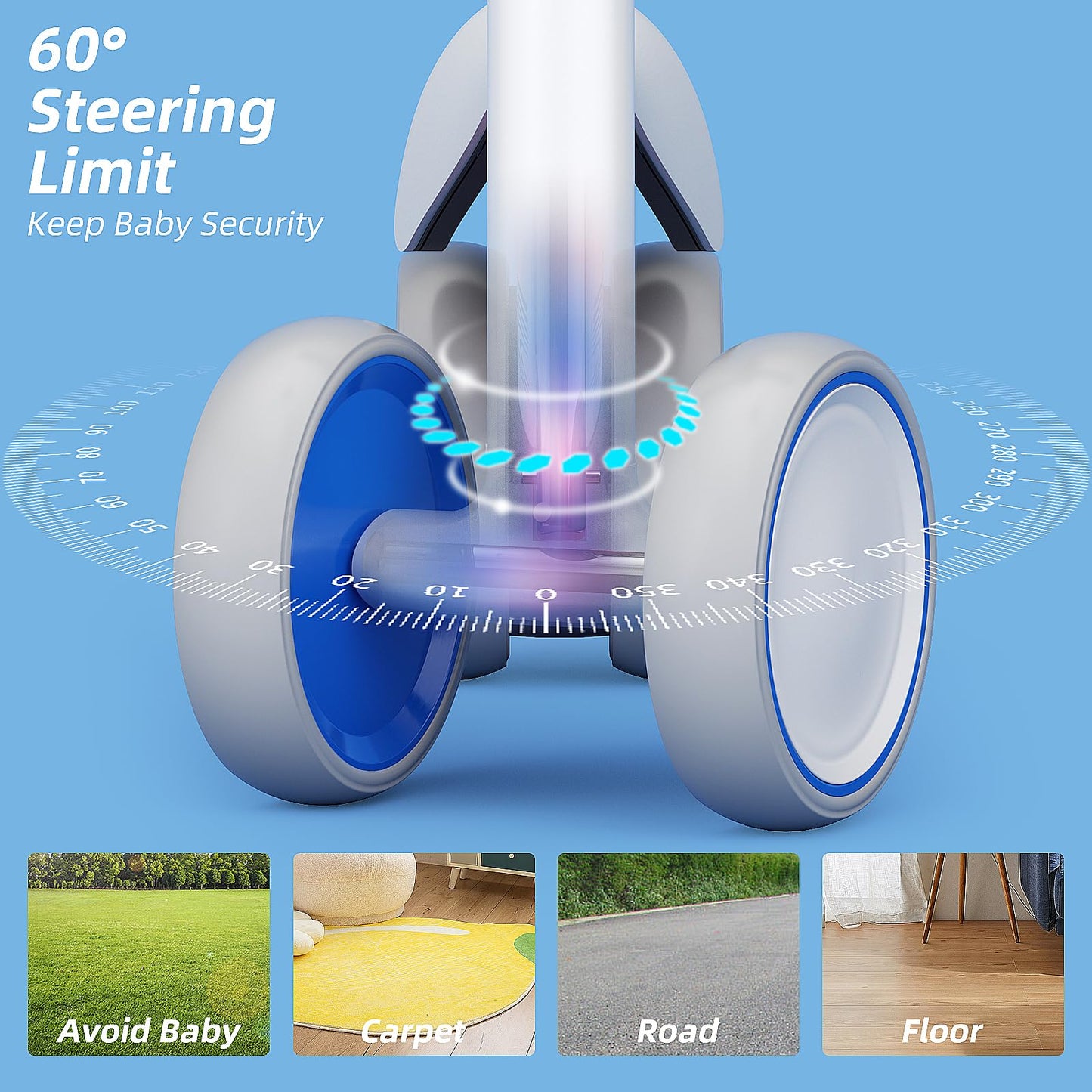 FAYDUDU Balance Bike for 1 Year Old Ride On Toy for 1 2 Years Old First Bike for Girls Boys Baby Bike Walker No Pedals Toddler Trike for 10-24 Months