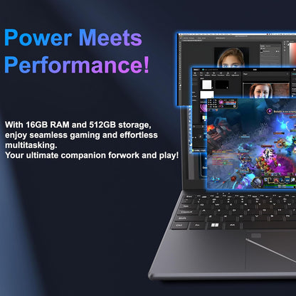 15.6" Laptop PC 16GB DDR4 512GB SSD, HD Laptop AMD Ryzen 5 3500U Processor AMD Integrated Graphics Computer with Touch ID 2.4/5G WiFi Bluetooth 2xUSB 3.0 for Office/Gaming laptop(Ryzen 5 3500U)