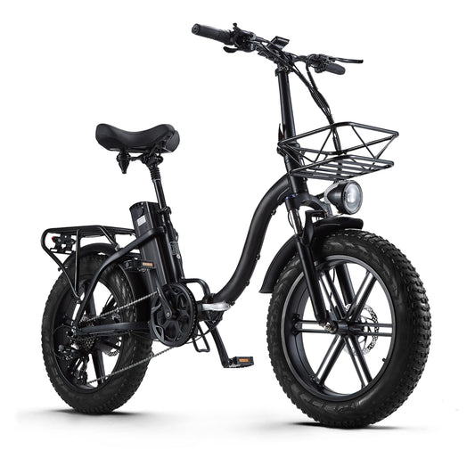 CEAYA Electric Bikes for Adults 20" Electric Folding Bike Fat Tyre E bike with 48V20AH Lithium Battery,Dual Disc Disc,8 Speed Gears