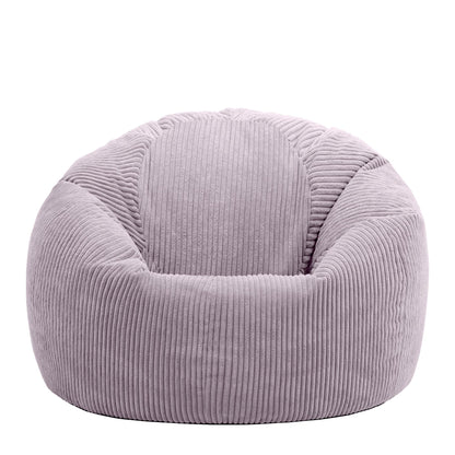 icon Kingston Cord Bean Bag, Beige, Large Adult Bean Bag Chair with Filling Included, Comfy Chair, Living Room Furniture, Bedroom Furniture