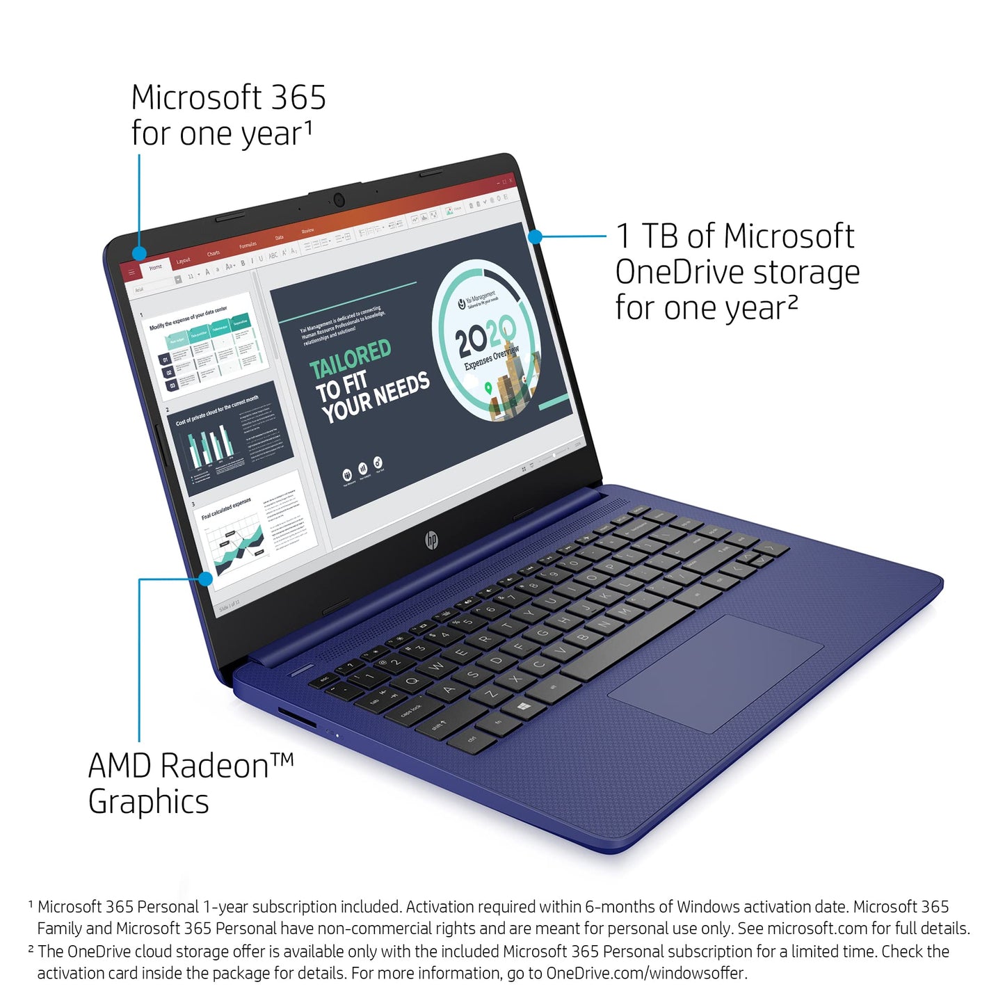 HP 14" Laptop, Intel Core i3-1215U Processor, 8 GB RAM, 256 GB SSD, Intel UHD Graphics, FHD Display, Up to 8hrs battery, Win 11, Dual Speakers, Natural Silver, 14s-dq5003sa