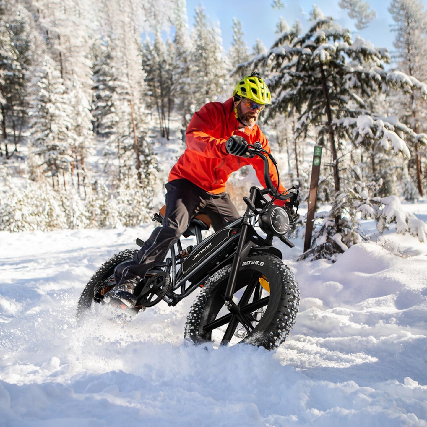 JANSNO Electric bikes for Adults, D750 Motor Ebike with 48V 31Ah/14Ah Battery, Dual Shock Absorbers, 20" x4.0 All-Terrain Tires, Versatile Electric Bike with Multiple Performance Modes