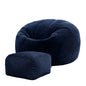 icon Kingston Cord Bean Bag, Beige, Large Adult Bean Bag Chair with Filling Included, Comfy Chair, Living Room Furniture, Bedroom Furniture