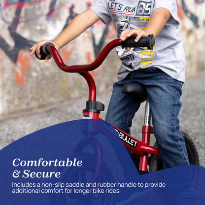 Chicco Red Bullet Toddler Balance Bike 2 to 5 Years Old, No Pedal Walking Girls and Boys Bike. Ideal First Bike, Birthday Gift and Outdoor Toy