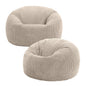 icon Kingston Cord Bean Bag, Beige, Large Adult Bean Bag Chair with Filling Included, Comfy Chair, Living Room Furniture, Bedroom Furniture