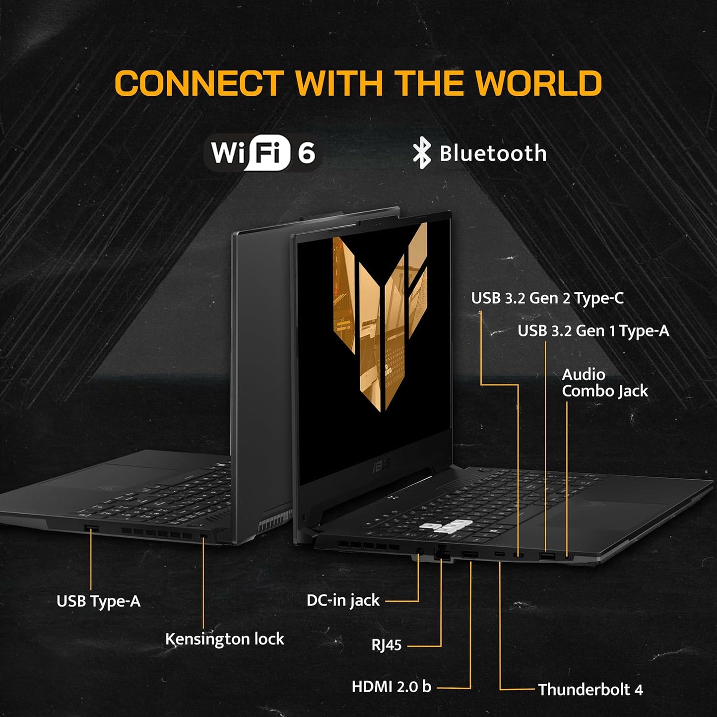ASUS TUF DASH 15.6" 144Hz Gaming Laptop, Intel 12th Core i7-12650H, 16GB DDR5 RAM, 512GB PCIe SSD, NVIDIA GeForce RTX 3070 Graphics 8GB, Backlit Keyboard, Windows 11, Black, 32GB USB Card
