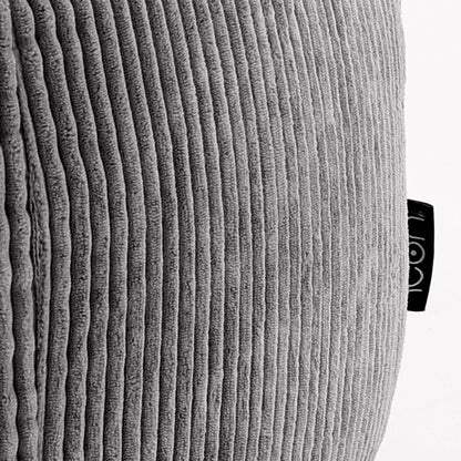 icon Kingston Cord Bean Bag, Beige, Large Adult Bean Bag Chair with Filling Included, Comfy Chair, Living Room Furniture, Bedroom Furniture