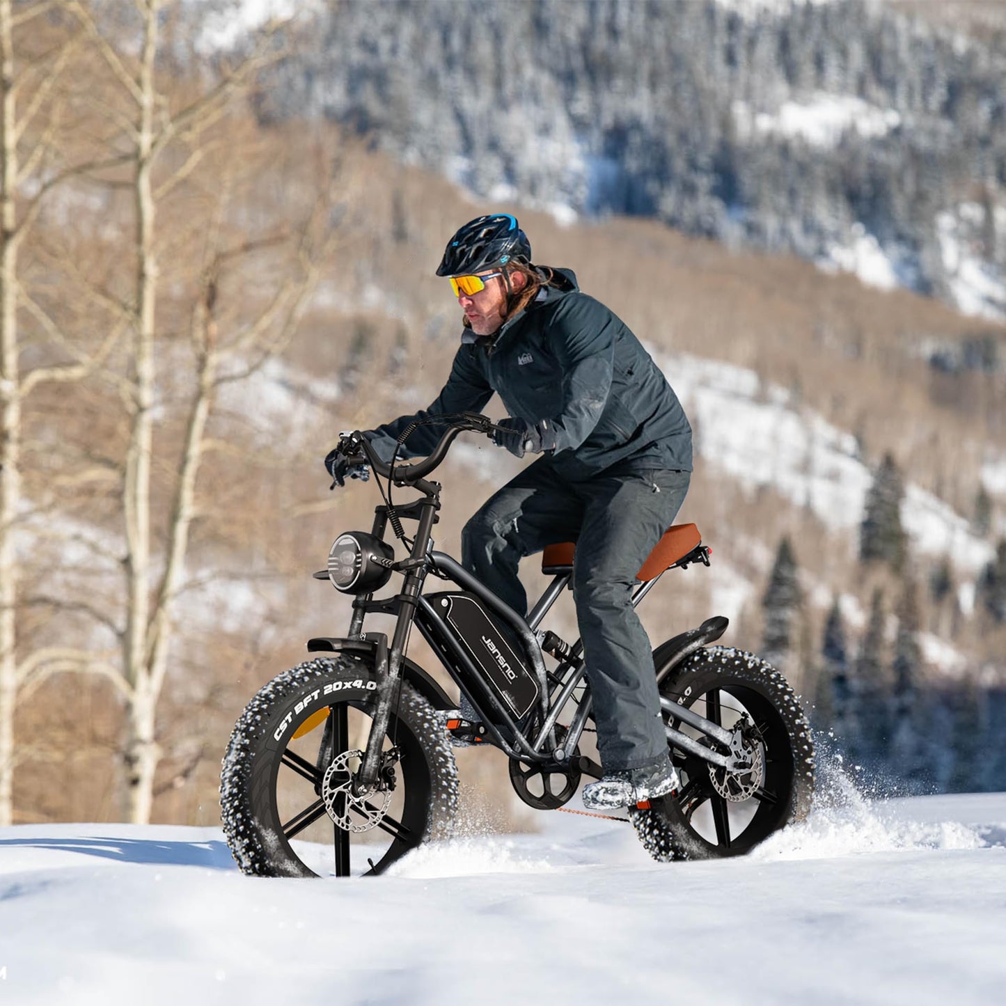 JANSNO Electric bikes for Adults, D750 Motor Ebike with 48V 31Ah/14Ah Battery, Dual Shock Absorbers, 20" x4.0 All-Terrain Tires, Versatile Electric Bike with Multiple Performance Modes