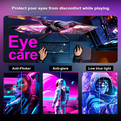 24 inch Curved Gaming Monitor 180Hz, 1ms, 130% sRGB, With Speakers, HDR, FreeSync, 300cd/m², VA, FHD 1080P, Frameless, HDMI1.4 DP1.2 Ports (MFG24C1 HDMI included)