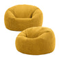 icon Kingston Cord Bean Bag, Beige, Large Adult Bean Bag Chair with Filling Included, Comfy Chair, Living Room Furniture, Bedroom Furniture